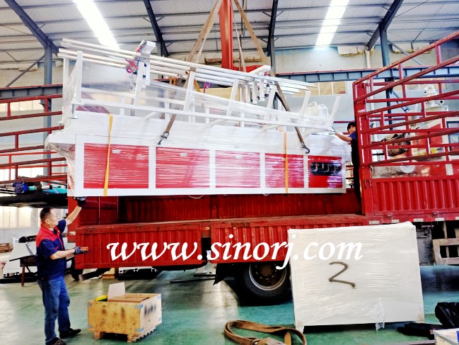 一出四pe管材生產(chǎn)線(xiàn)發(fā)貨臨沂